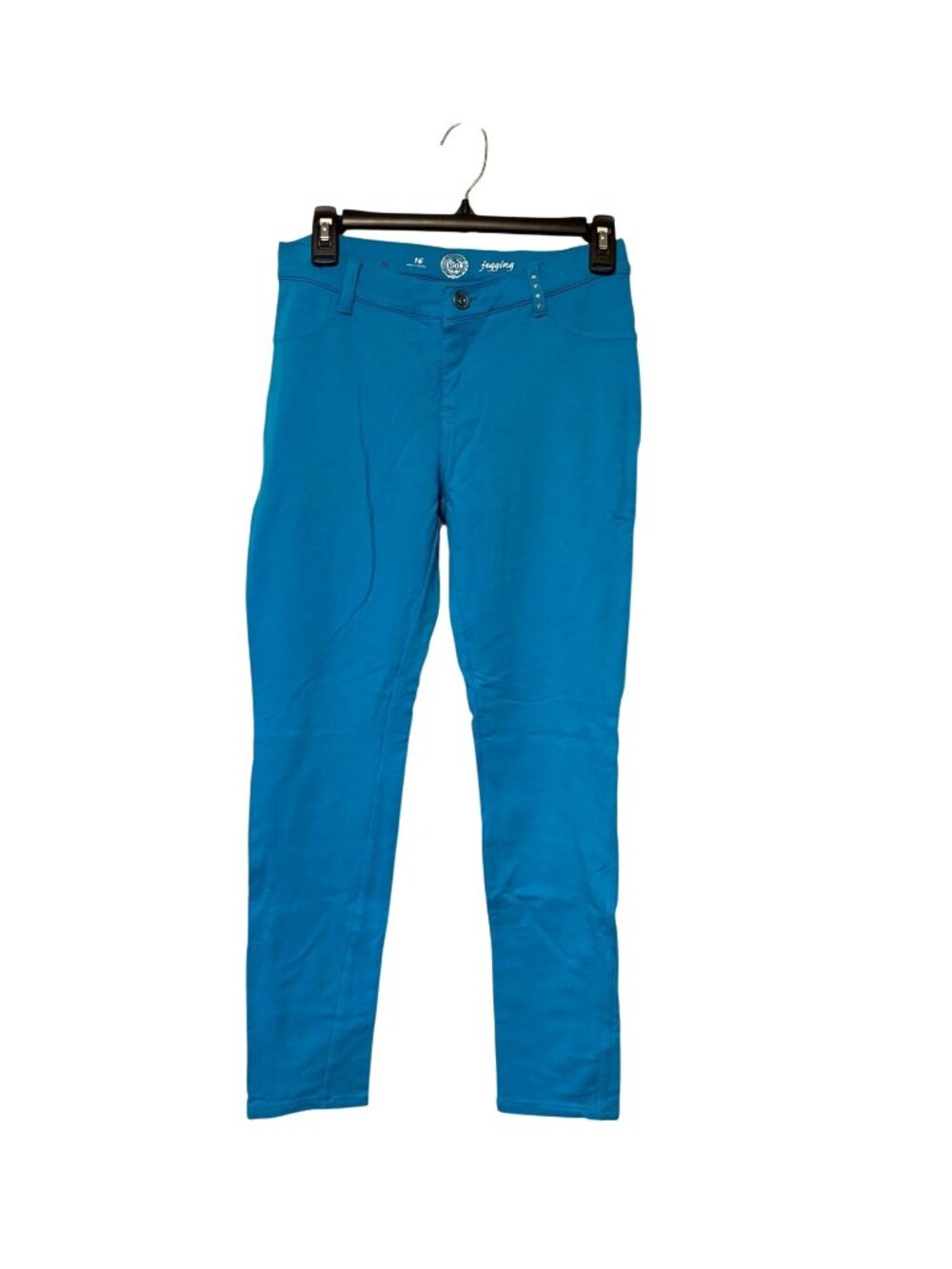 SO Girls Size 16 Jegging Pants Teal Blue Skinny Legging pants Bling pocket embel